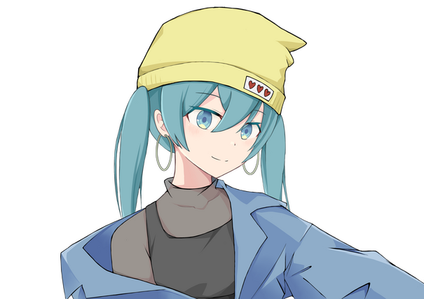 Hatsune Miku in Status Effect: Girlfriend by DECO*27